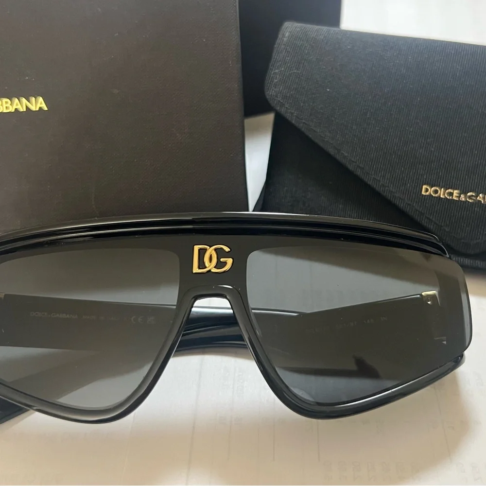 Dolce & Gabbana Black Glasses with Bold Frame and Dark Lenses